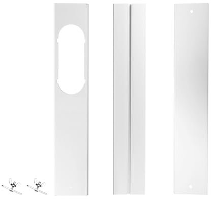 Kit De Ventilación De Ventana De CA – Kit De Sellado De Ventana De Aire Acondicionado Portátil, Kit De Ventana De Aire Acondicionado, Kit De Ventana Corrediza Horizontal, Placa De Marco De Ventana Int