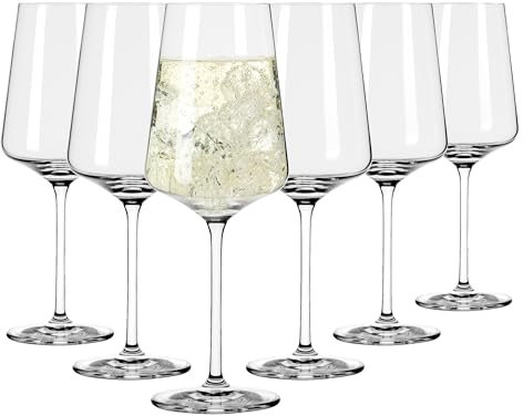 RITZENHOFF 6301002 Weißweinglas 400 ml - Serie Lichtweiss - 6 Stück im Geschenk-Set - stilvoll-modern - Made in Germany