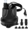 Aquarium Pumpe Wasserpumpe Teichpumpe, Tauchpumpe 460L/H, für Teich Brunnen Aquarium Steingarten, Ultra-Quiet Wasserpumpe mit Filter und 2 Düse 8mm/12mm, Max Förderhöhe 1m (10W)