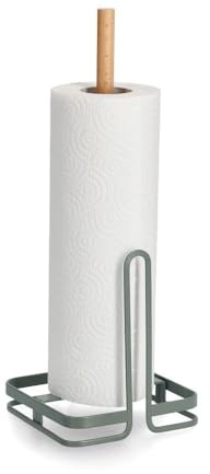 Zeller 27447 Küchenrollenhalter, Metall/Buche, Salbei