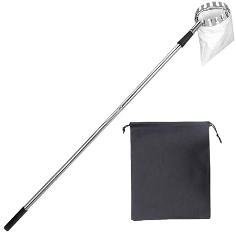 Patifirst Recolector De Frutas Telescópico | Recolector de Frutas con Caña Ajustable | Herramienta Ajustable Antióxido Para Cosechar Frutos En Árboles Altos: Bellotas, Limones, Peras Y Mangos