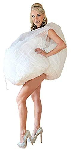 Discovery Toilet Petticoat/Underskirt/Crinoline/Undergarment Slip for Bridal Wedding Dress Underskirt, Easy Bathroom Use