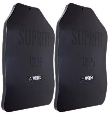 SUPRFIT – Sigurd Basic 3D-viktskivor 2 x 6,2 kg (2 x 13,75 pund) pulverlackerad svart – ergonomisk form och optimal viktfördelning – utbytbara kroppsplattor för Sigurd 3D-viktväst