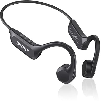 CXK Bone Conduction Headphones Bluetooth 6.0 Open Ear Headphones with Mic, Premium Loud Sound 10Hrs Playtime Bluetooth Headphones, IPX6 Waterproof Sports Headset for Running, Cycling, Walking
