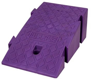 Rampe de Trottoir 16cm de Hauteur, Rampe D'accès Portable en Plastique Léger, Rampe de Seuil pour Trottoir, Scooter, Vélo, Moto (Color : Purple)
