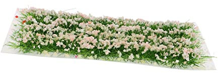 NUOBESTY 1 Schachtel Kunstrasen Grasmatte Modellbau Spur n Spur g Modellbau Bäume Modellbau Gras Pflanzt Modelleisenbahn Modellbaukleber Modelbau Mini-Gras Draussen Harz Blühender Strauch