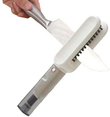 Brosse de nettoyage de fourchette, nettoyant pour couverts - Nettoyant pour couteaux,Brosse de nettoyage de couverts antidérapante avec poignée, baguettes de lavage de cuisine, coupe-baguettes et four