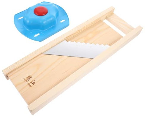 COLLBATH 1set Cutter per Patatine Fritte Legno Protezione per Mani Utensile da Cucina