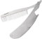 1 Pcs Peigne Barbe,Peigne a Barbe Homme,Peigne à Barbe et à Cheveux en Acier Inoxydable,Peigne en Métal Pliable,avec Décapsuleur,pour Toilettage Barbe et Peignage Des Cheveux(Argenté)