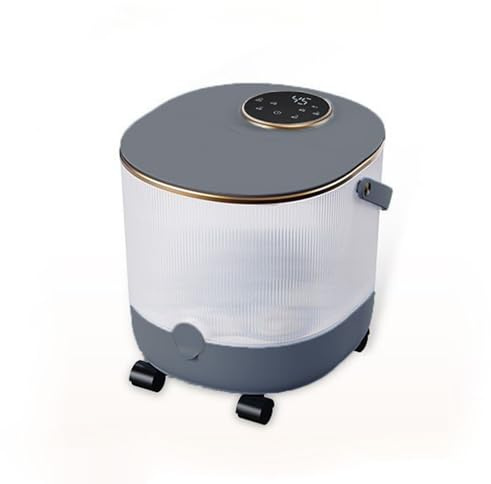 Masajeador de pies，Baño de pies，spa para pies，Bañera Spa Masajeador Para Pies, con masaje y calefacción，con calentador y control de temperatura, para Relajar los Pies Cansados(Gray)