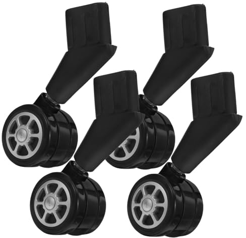 Tofficu 4pezzi Rotelle Di Ricambio Silenziose Per Sedie Da Ufficio Sostituzione Ruote Girevoli Ruote Per Mobili Compatibili Con Pavimenti Tappeti