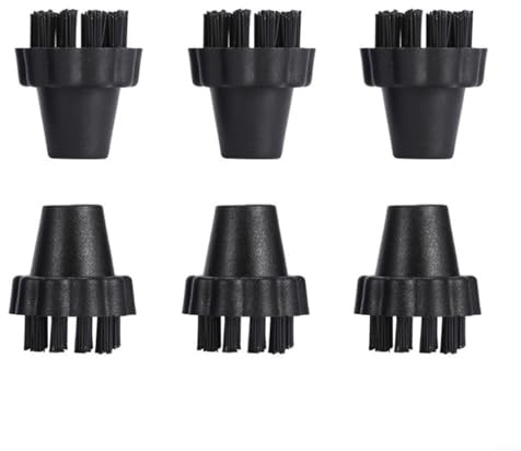 Confezione da 3/6 spazzole con setole in nylon per pulitori a vapore per rimuovere lo sporco ostinato tra i giunti delle piastrelle, compatibili con Lecoaspira, Unico, Pro Series (6 pezzi)
