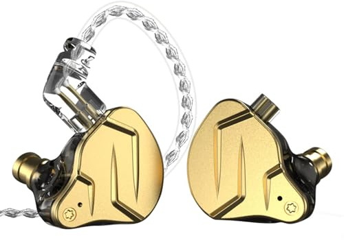 Cocoarm Trådbundna In Ear-Hörlurar, Hybrid BA DD DIY-Hörlurar med Silverpläterad Kabel 26 Ohm 3,5 Mm Trådbundna för HIFI DJ-övervakning Löpning Sportanvändning (utan mikrofon)