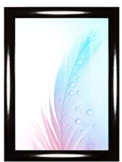 DR35 - Marco de fotos (68 x 96 cm, tablero DM de 35 mm de ancho, incluye cristal acrílico antirreflectante, parte trasera estable y ganchos para colgar)