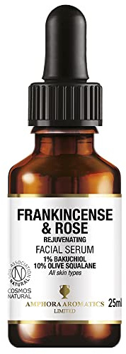 Amphora Aromatics Frankincense & Rose Bakuchiol Face Serum 25ml