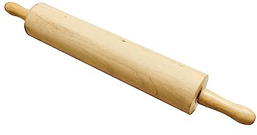 TrueCraftware 18 Wooden Rolling Pin 3-1/4 Diameter- WoodenRoll Pin for Fondant Pie Crust Cookie Pastry Dough Classic Pastry Rolling Pin