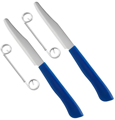 2 Stück Zaubermesser Cchälmesser,3 in 1 Edelstahl Gemüsemesser Obstmesser,Gemüseschäler mit Verstellbarer Feder,Clever Messer Kartoffelschäler,Kartoffelschälmesser,Schneidemesser,für Obst Kartoffeln