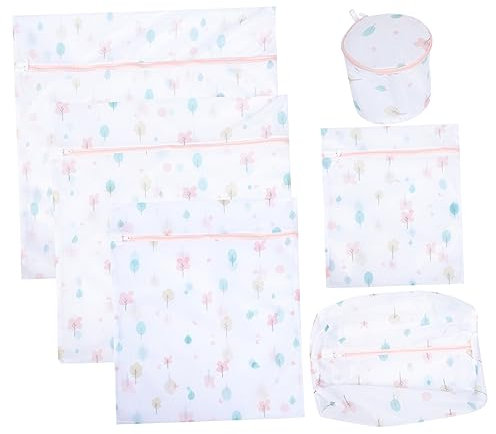 Cabilock 7St Wäschesack Korb Reisetasche für schmutzige Wäsche Vakuum faltbar Haustier reizwäschhe dessus leinenbettwaesche zip Waschbeutel Maschennetz für Waschmaschine Polyester Blue