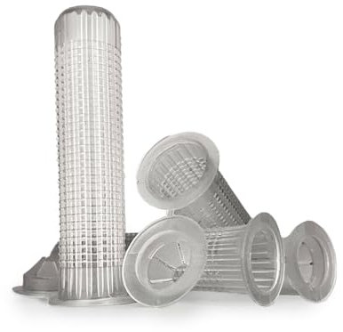 VOOXA Optimal - Fundas de plástico para mortero compuesto, 20 x 85 mm, 10 unidades, para rosca M12, manguito de anclaje de plástico para rellenar con mortero de inyección, duradero y firme