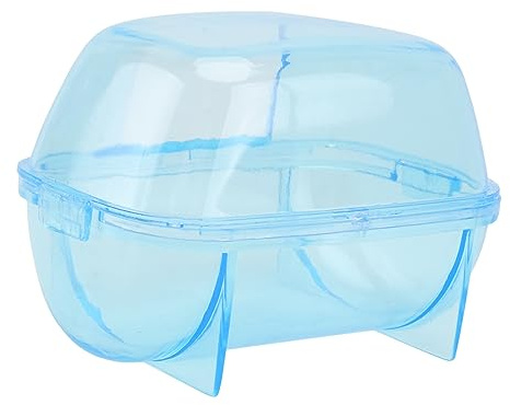 Sosoport Hamster Bath House Chinchilla Dust Bath House for Toy Hamsters Small Pet Shower Basin Bathroom for Little Animal Random Color