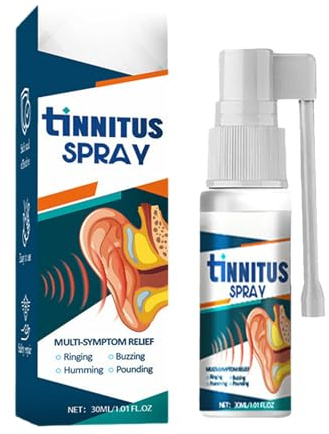 KOAHDE Acouphènes Spray Nettoyant pour Cérumen,Spray Anti-Acouphènes pour le Oreille,Soulage les Douleurs Auditives,Gouttes Soulagent Auriculaires,Soulagement des Bourdonnements dans Oreilles