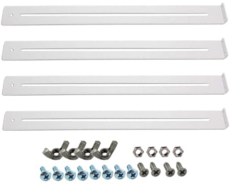 Kit Di Riparazione Per Cassetti Di Comò,Hardware Di Rilascio Rapido Per Uso Intenso | Set Di Supporti Per Montaggio Guida Cassetto,Per Rinforzo E Riparazione Di Comò E Armadi Da Cucina In Legno MDF E