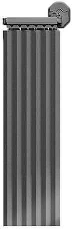 Cortina de ducha ajustable impermeable de 360°, plegable, divisor de pared para baño, bañera y vestidor (gris, 070 cm y 200 cm)