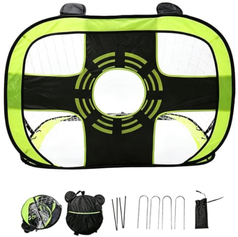 Kids Soccer Net | Foldable Football Practice Target,Soccer Goal Net Set - for Goalie Sports Game Boys Girls Adults Backyard Outdoor Indoor Home Courtyard Field Doorway Door