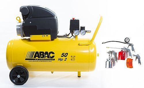 COMPRESSORE D'ARIA MONTECARLO B20 BASILIN LITRI 50 PIU' KIT 5 PEZZI-ABAC 1129100006-