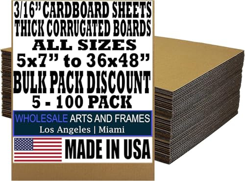 9x12 Large Cardboard Sheets Target Backer 100 Pack 3/16 Thick Corrugated Cardboard Blanks 12x9 Flat Cardboard Dividers, Inserts for Mailers Hard Sheets for Packing, Mailing, Moving, Shipping,Crafts