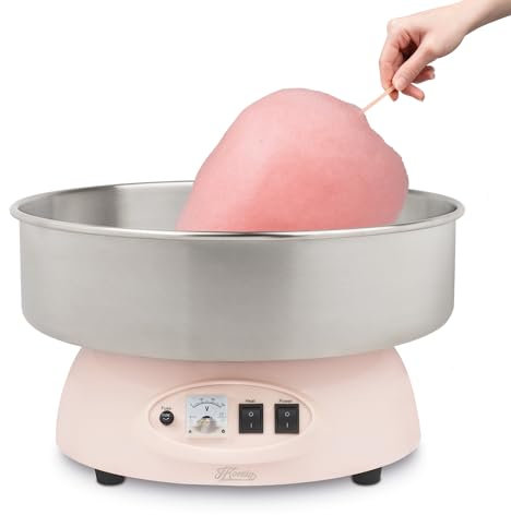 H.Koenig CIRCUS8 Zuckerwattemaschine, Aluminium, Rosa