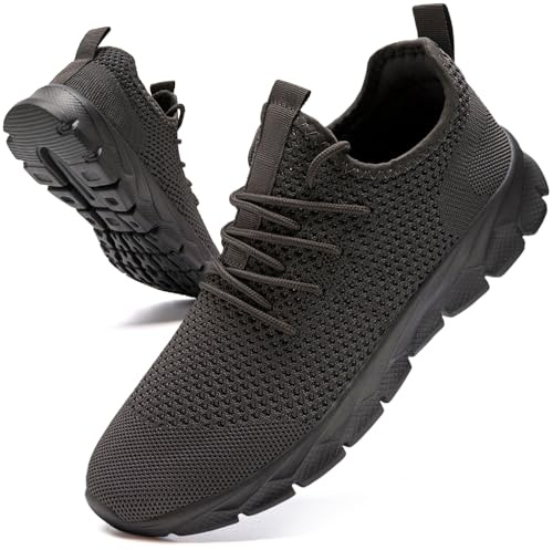 JUEQIBAA Sneakers Uomo Confortevole Ginnastica Running Scarpe Tennis Sport Scarpe Sportive Palestra Sneakers Grigio Size 45