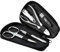 marQus kit manucure pedicure professionnel 5pc. - étui cuir véritable, coupe ongle, lime a ongles Solingen, pince à épiler, kit pedicure pince à ongles