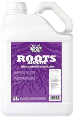 BOOM NUTRIENTS | Fertilizante y Estimulador para Raíces Plantas/Enraizante Potente | Roots Boom (5L)
