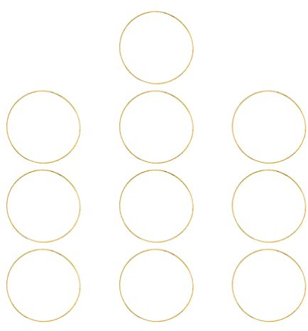 Operitacx 10St Traumfänger-Reifen bastelringe bastelmaterial Metallreifen für Bastelarbeiten Metallringe Kranz floral Dekor Girlande DIY Reifen Traumfänger-Ringe Quadrat Kunsthandwerk Korb