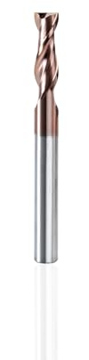 NZ 2 Flute 1/4 Square End Mill with TiSiN Coating, Milling Cutter HRC55 for Machining Hardened Steel, Titanium Alloy, Alloy Steel, Cast Iron