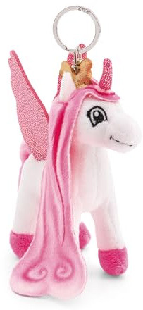 NICI Llavero Lissy PONY unicornio Tamani 10cm blanco - Colgante animal de peluche - Para colgar en la llave, bolso, mochila, y mucho más, para niños y adultos, una óptimo idea de regalo