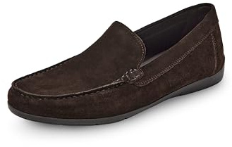 Geox Homme U SIRON A Mocassin, Dark Brown, 42 EU