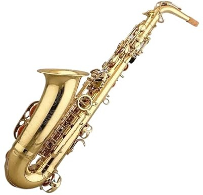 Professionell Saxofon Guldlack Ess altsaxofon Träblåsinstrument För Nybörjare
