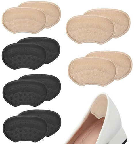 Cojín de talón para zapatos de espuma cómoda, protege el talón de zapato, antideslizante y antiarrugas, corte adaptable para una máxima comodidad en tu zapato