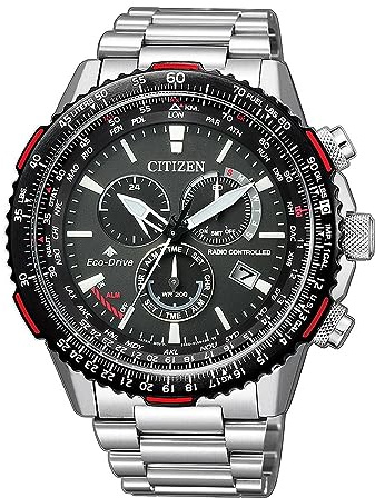 Citizen Reloj Pilot E660 Eco-Drive Cb5001-57e, Analógico Hombres, Plata, Normale