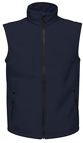 Regatta TRA848 74496 Professional Octagon II 3 Layer Waterproof Softshell Body warmer, Navy(SlGrey), 4XL