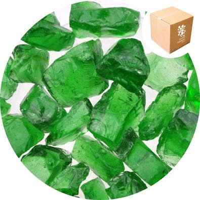 Specialist Aggregates ® - 4kg Enviro Glass Gravel (LARGE) - Emerald Green - Decorative Gravel/Stones | Weddings | Events | Memorials | Photography | Home | Garden | Vases | Art | Craft | UK