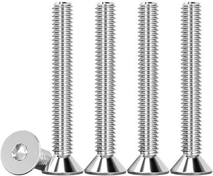 Drenky 50 Stück M4 Schrauben Edelstahl V2A Senkkopfschrauben DIN 7991 / ISO 10642 Innensechskantschraube Gewindeschrauben Maschinenschrauben M4 X 35mm
