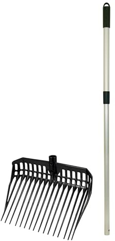 Gege Ecofork Dunggabel/Alu Teleskopstiel, schwarz