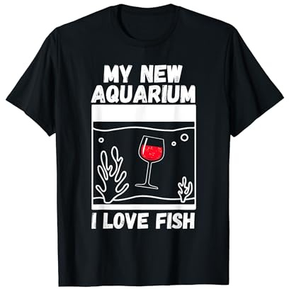 Fish Wine Aquaristic Aquarium T-Shirt