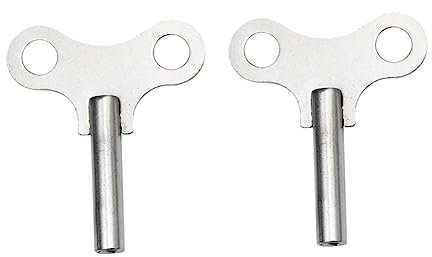 jojofuny 2er-Pack Uhraufziehschlüssel Aus Stahl Zum Reparieren Von Uhrschlüsseln Werkzeug Zum Aufziehen Von Uhren Reparaturschlüssel 4 4 Mm Durchmesser