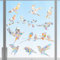 Window Stickers to Stop Birds Flying in Windows 40 Pcs Window Decals to Prevent Bird Strikes Privacy Film Alert Decals Sun Catcher Clings No Glue Required for Home Kitchen Glass - Hummingbird Style