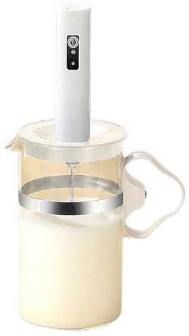 SHUGUANG Espumador de Leche Eléctrico, USB Recargable Batidor de Leche con Varillas de Acero Inoxidable, Espumador Leche Portátil Regulable en 3 Velocidades, para Huevos, Café, Lattes, Capuchino