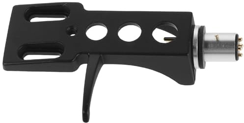 ELAYARD Soporte para Cabezal Fonográfico de Tocadiscos DJ, Accesorio de Repuesto Negro para Cartucho de Vinilo, Pieza de Montaje Compatible Tocadiscos de Vinilo, 1 Unidad